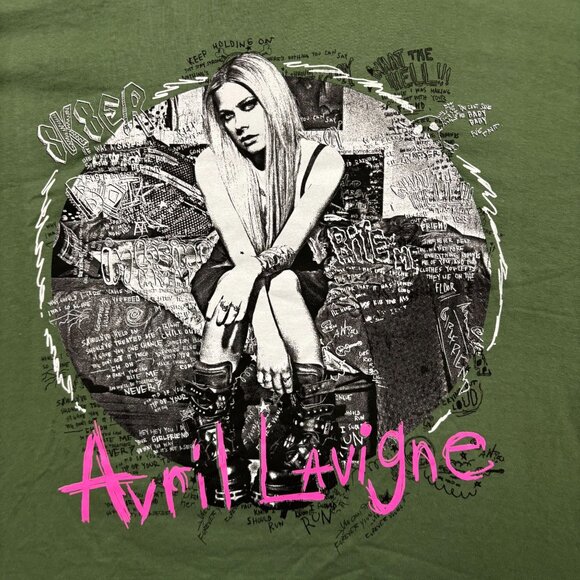 Avril Lavigne Self Titled Punk Rock Graphic T-Shirt Size XXXL - Picture 2 of 4
